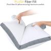 imageUtopia Bedding Bed Pillows for Sleeping Queen Size White Set of 2 Cooling Hotel Quality Gusseted Pillow for Back Stomach or Side SleepersGrey