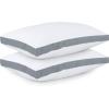 imageUtopia Bedding Bed Pillows for Sleeping Queen Size White Set of 2 Cooling Hotel Quality Gusseted Pillow for Back Stomach or Side SleepersGrey