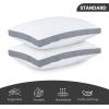 imageUtopia Bedding Bed Pillows for Sleeping Queen Size White Set of 2 Cooling Hotel Quality Gusseted Pillow for Back Stomach or Side SleepersGrey