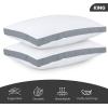 imageUtopia Bedding Bed Pillows for Sleeping Queen Size White Set of 2 Cooling Hotel Quality Gusseted Pillow for Back Stomach or Side SleepersGrey