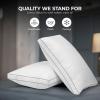 imageUtopia Bedding Bed Pillows for Sleeping Queen Size White Set of 2 Cooling Hotel Quality Gusseted Pillow for Back Stomach or Side SleepersGreyWhite