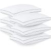 imageUtopia Bedding Bed Pillows for Sleeping Queen Size White Set of 2 Cooling Hotel Quality Gusseted Pillow for Back Stomach or Side SleepersGreyWhite