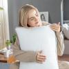 imageUtopia Bedding Bed Pillows for Sleeping Queen Size White Set of 2 Cooling Hotel Quality Gusseted Pillow for Back Stomach or Side SleepersGreyWhite