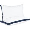 imageUtopia Bedding Bed Pillows for Sleeping Queen Size White Set of 2 Cooling Hotel Quality Gusseted Pillow for Back Stomach or Side SleepersNavy