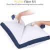 imageUtopia Bedding Bed Pillows for Sleeping Queen Size White Set of 2 Cooling Hotel Quality Gusseted Pillow for Back Stomach or Side SleepersNavy