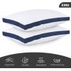 imageUtopia Bedding Bed Pillows for Sleeping Queen Size White Set of 2 Cooling Hotel Quality Gusseted Pillow for Back Stomach or Side SleepersNavy