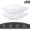 imageUtopia Bedding Bed Pillows for Sleeping Queen Size White Set of 2 Cooling Hotel Quality Gusseted Pillow for Back Stomach or Side SleepersNavyWhite