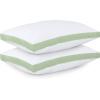 imageUtopia Bedding Bed Pillows for Sleeping Queen Size White Set of 2 Cooling Hotel Quality Gusseted Pillow for Back Stomach or Side SleepersSage Green