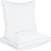 imageUtopia Bedding Bed Pillows for Sleeping Queen Size White Set of 2 Cooling Hotel Quality Gusseted Pillow for Back Stomach or Side SleepersWhite