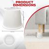 imageUtopia Bedding Bed Risers 3 Inch  8 Pack  Round Furniture Risers with Top AntiSlip Foam with Metal Plate ampamp Bottom Rubber Pads  Bed Risers Heavy Duty for Sofa Couch ampamp Chair Lifts BlackWhite