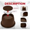 imageUtopia Bedding Bed Risers 3 Inch  8 Pack  Round Furniture Risers with Top AntiSlip Foam with Metal Plate ampamp Bottom Rubber Pads  Bed Risers Heavy Duty for Sofa Couch ampamp Chair Lifts BlackBrown