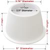 imageUtopia Bedding Bed Risers 3 Inch  8 Pack  Round Furniture Risers with Top AntiSlip Foam with Metal Plate ampamp Bottom Rubber Pads  Bed Risers Heavy Duty for Sofa Couch ampamp Chair Lifts BlackWhite