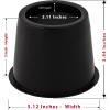 imageUtopia Bedding Bed Risers 3 Inch  8 Pack  Round Furniture Risers with Top AntiSlip Foam with Metal Plate ampamp Bottom Rubber Pads  Bed Risers Heavy Duty for Sofa Couch ampamp Chair Lifts BlackBlack