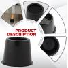imageUtopia Bedding Bed Risers 3 Inch  8 Pack  Round Furniture Risers with Top AntiSlip Foam with Metal Plate ampamp Bottom Rubber Pads  Bed Risers Heavy Duty for Sofa Couch ampamp Chair Lifts BlackBlack