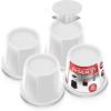 imageUtopia Bedding Bed Risers 3 Inch  8 Pack  Round Furniture Risers with Top AntiSlip Foam with Metal Plate ampamp Bottom Rubber Pads  Bed Risers Heavy Duty for Sofa Couch ampamp Chair Lifts BlackWhite