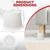 imageUtopia Bedding Bed Risers 3 Inch  8 Pack  Round Furniture Risers with Top AntiSlip Foam with Metal Plate ampamp Bottom Rubber Pads  Bed Risers Heavy Duty for Sofa Couch ampamp Chair Lifts BlackWhite