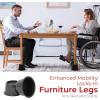 imageUtopia Bedding Bed Risers 3 Inch  8 Pack  Round Furniture Risers with Top AntiSlip Foam with Metal Plate ampamp Bottom Rubber Pads  Bed Risers Heavy Duty for Sofa Couch ampamp Chair Lifts BlackBlack