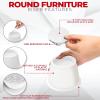 imageUtopia Bedding Bed Risers 3 Inch  8 Pack  Round Furniture Risers with Top AntiSlip Foam with Metal Plate ampamp Bottom Rubber Pads  Bed Risers Heavy Duty for Sofa Couch ampamp Chair Lifts BlackWhite