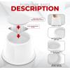 imageUtopia Bedding Bed Risers 3 Inch  8 Pack  Round Furniture Risers with Top AntiSlip Foam with Metal Plate ampamp Bottom Rubber Pads  Bed Risers Heavy Duty for Sofa Couch ampamp Chair Lifts BlackWhite