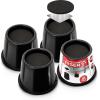 imageUtopia Bedding Bed Risers 3 Inch  8 Pack  Round Furniture Risers with Top AntiSlip Foam with Metal Plate ampamp Bottom Rubber Pads  Bed Risers Heavy Duty for Sofa Couch ampamp Chair Lifts BlackBlack