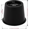 imageUtopia Bedding Bed Risers 3 Inch  8 Pack  Round Furniture Risers with Top AntiSlip Foam with Metal Plate ampamp Bottom Rubber Pads  Bed Risers Heavy Duty for Sofa Couch ampamp Chair Lifts BlackBlack