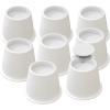 imageUtopia Bedding Bed Risers 3 Inch  8 Pack  Round Furniture Risers with Top AntiSlip Foam with Metal Plate ampamp Bottom Rubber Pads  Bed Risers Heavy Duty for Sofa Couch ampamp Chair Lifts BlackWhite