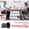 imageUtopia Bedding Bed Risers 3 Inch  8 Pack  Round Furniture Risers with Top AntiSlip Foam with Metal Plate ampamp Bottom Rubber Pads  Bed Risers Heavy Duty for Sofa Couch ampamp Chair Lifts BlackBlack