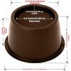imageUtopia Bedding Bed Risers 3 Inch  8 Pack  Round Furniture Risers with Top AntiSlip Foam with Metal Plate ampamp Bottom Rubber Pads  Bed Risers Heavy Duty for Sofa Couch ampamp Chair Lifts BlackBrown