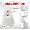 imageUtopia Bedding Bed Risers 3 Inch  8 Pack  Round Furniture Risers with Top AntiSlip Foam with Metal Plate ampamp Bottom Rubber Pads  Bed Risers Heavy Duty for Sofa Couch ampamp Chair Lifts BlackWhite