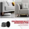imageUtopia Bedding Bed Risers 3 Inch  8 Pack  Round Furniture Risers with Top AntiSlip Foam with Metal Plate ampamp Bottom Rubber Pads  Bed Risers Heavy Duty for Sofa Couch ampamp Chair Lifts BlackBlack