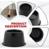 imageUtopia Bedding Bed Risers 3 Inch  8 Pack  Round Furniture Risers with Top AntiSlip Foam with Metal Plate ampamp Bottom Rubber Pads  Bed Risers Heavy Duty for Sofa Couch ampamp Chair Lifts BlackBlack