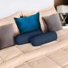 imageUtopia Bedding Bolster Pillows Insert Pack of 2 White  6 x 16 Inches Bed and Couch Pillows  Indoor Decorative PillowsNavy