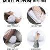 imageUtopia Bedding Bolster Pillows Insert Pack of 2 White  6 x 16 Inches Bed and Couch Pillows  Indoor Decorative PillowsWhite
