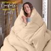 imageUtopia Bedding Comforter Duvet Insert Quilted Comforter with Corner Tabs Box Stitched Down Alternative Comforters Queen Size WhiteBeige