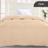 imageUtopia Bedding Comforter Duvet Insert Quilted Comforter with Corner Tabs Box Stitched Down Alternative Comforters Queen Size WhiteBeige