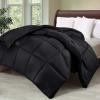 imageUtopia Bedding Comforter Duvet Insert Quilted Comforter with Corner Tabs Box Stitched Down Alternative Comforters Queen Size WhiteBlack