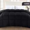 imageUtopia Bedding Comforter Duvet Insert Quilted Comforter with Corner Tabs Box Stitched Down Alternative Comforters Queen Size WhiteBlack