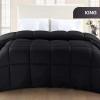 imageUtopia Bedding Comforter Duvet Insert Quilted Comforter with Corner Tabs Box Stitched Down Alternative Comforters Queen Size WhiteBlack