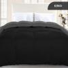imageUtopia Bedding Comforter Duvet Insert Quilted Comforter with Corner Tabs Box Stitched Down Alternative Comforters Queen Size WhiteBlackGrey