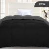imageUtopia Bedding Comforter Duvet Insert Quilted Comforter with Corner Tabs Box Stitched Down Alternative Comforters Queen Size WhiteBlackGrey