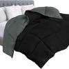 imageUtopia Bedding Comforter Duvet Insert Quilted Comforter with Corner Tabs Box Stitched Down Alternative Comforters Queen Size WhiteBlackGrey