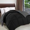 imageUtopia Bedding Comforter Duvet Insert Quilted Comforter with Corner Tabs Box Stitched Down Alternative Comforters Queen Size WhiteBlackGrey
