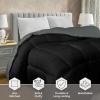 imageUtopia Bedding Comforter Duvet Insert Quilted Comforter with Corner Tabs Box Stitched Down Alternative Comforters Queen Size WhiteBlackGrey