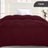 imageUtopia Bedding Comforter Duvet Insert Quilted Comforter with Corner Tabs Box Stitched Down Alternative Comforters Queen Size WhiteBurgundy