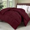imageUtopia Bedding Comforter Duvet Insert Quilted Comforter with Corner Tabs Box Stitched Down Alternative Comforters Queen Size WhiteBurgundy