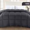 imageUtopia Bedding Comforter Duvet Insert Quilted Comforter with Corner Tabs Box Stitched Down Alternative Comforters Queen Size WhiteGrey