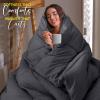 imageUtopia Bedding Comforter Duvet Insert Quilted Comforter with Corner Tabs Box Stitched Down Alternative Comforters Queen Size WhiteGrey