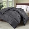 imageUtopia Bedding Comforter Duvet Insert Quilted Comforter with Corner Tabs Box Stitched Down Alternative Comforters Queen Size WhiteGrey