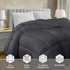 imageUtopia Bedding Comforter Duvet Insert Quilted Comforter with Corner Tabs Box Stitched Down Alternative Comforters Queen Size WhiteGrey