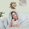 imageUtopia Bedding Comforter Duvet Insert Quilted Comforter with Corner Tabs Box Stitched Down Alternative Comforters Queen Size WhiteLight Grey